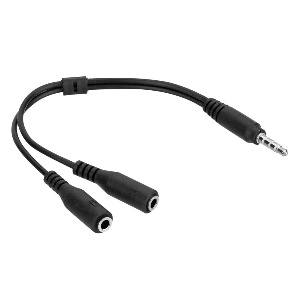 S-Link HY-X77 15cm Audio+Mic=>3,5mm kulaklık çevi