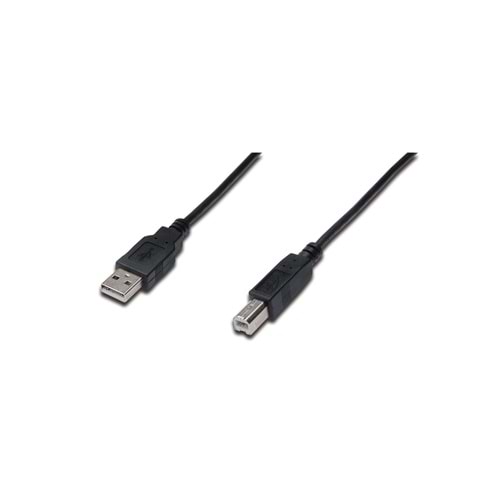 Digitus AK-300105-030-S 3m USB2.0 A E/B E siyah kablo