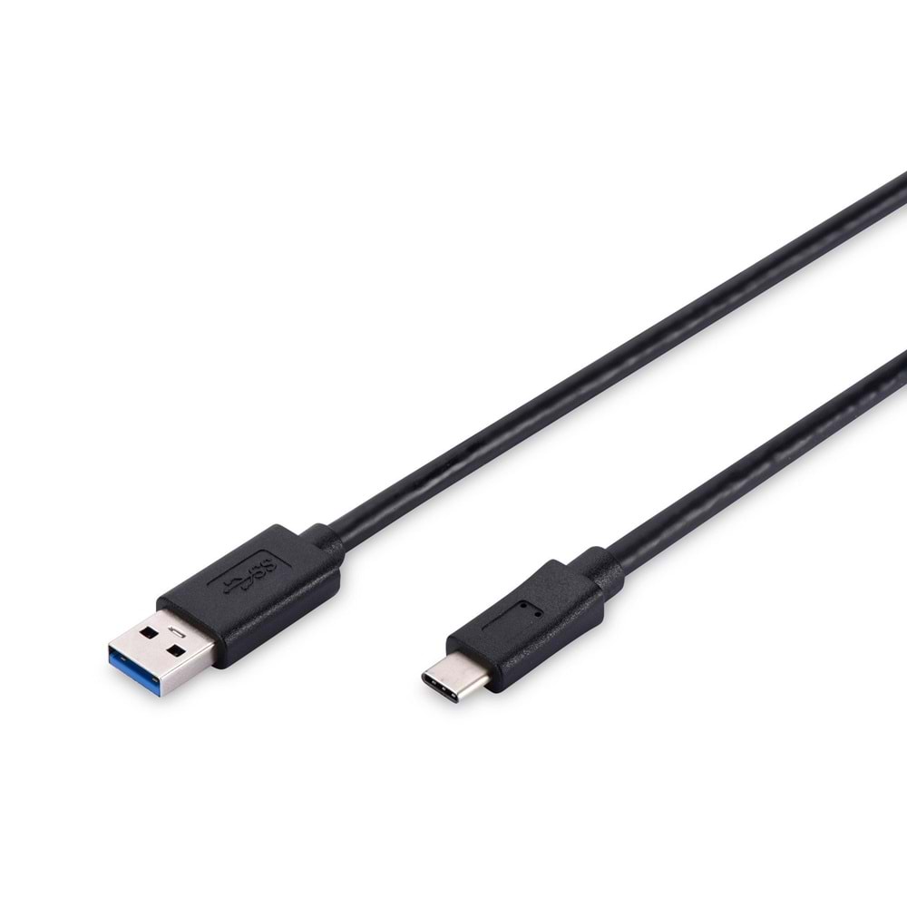 Digitus AK-300136-010-S 1mUSB Tip-C E=>USB2.0 A E kablo