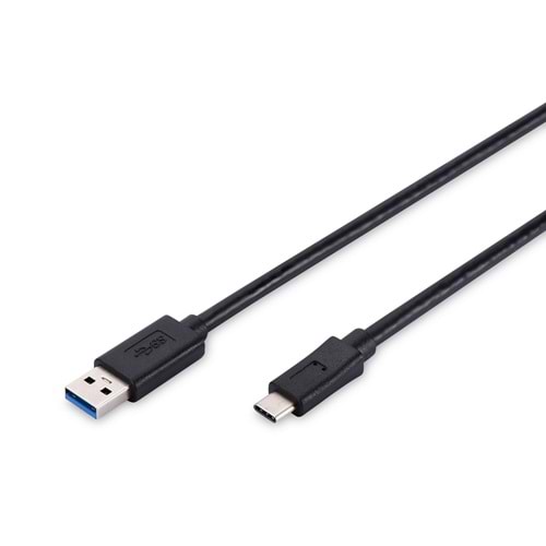 Digitus AK-300136-010-S 1mUSB Tip-C E=>USB2.0 A E kablo