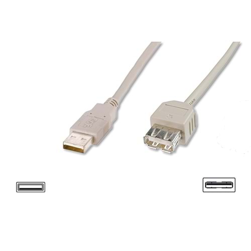 Digitus AK-300202-018-E 1,5m USB2.O AE/AD uzatma kablosu