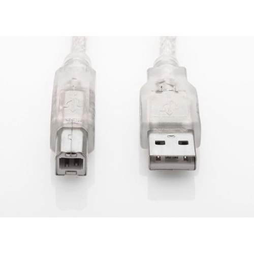 S-Link SL-U2015 1,5 m USB2.0 AE/BE şeffaf yazıcı kablo