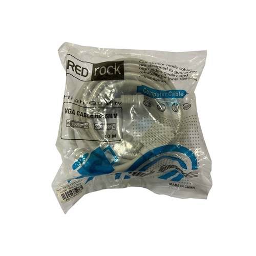 Redrock 10m filtreli VGA (Monitör)kablosu,bej