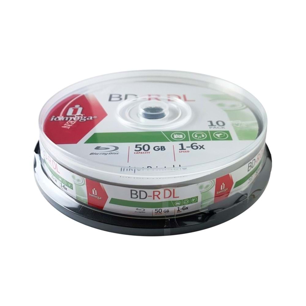 Iomega BD-R Printable 25Gb.10'lu Cakebox