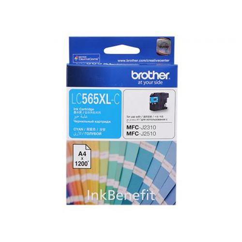 BROTHER LC565XLC Mavi 1.200 Sayfa Yüksek Kapasiteli Mürekkep Kartuşu