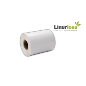 BIFO 60mm x 50m 25,4mm Göbek Beyaz Yapışkanlı Termal Linerless Etiket