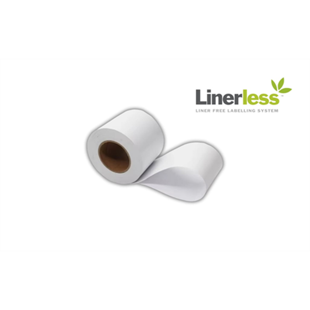 BIFO 60mm x 50m 25,4mm Göbek Beyaz Yapışkanlı Termal Linerless Etiket