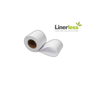BIFO 60mm x 50m 25,4mm Göbek Beyaz Yapışkanlı Termal Linerless Etiket