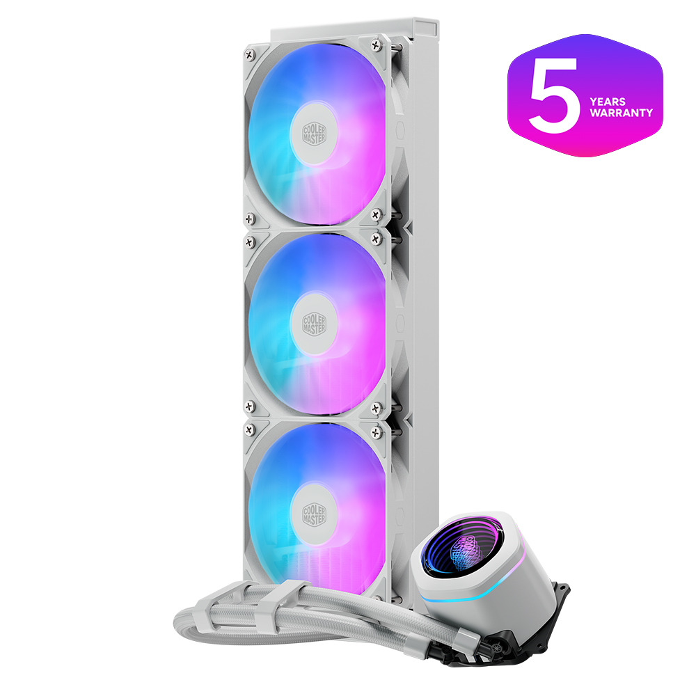 COOLERMASTER 360MM MASTERLIQUID CORE NEX MLX-D36M-A18PA-RW ARGB AM5-1851p Sıvı Soğutmalı İşlemci Fanı Beyaz