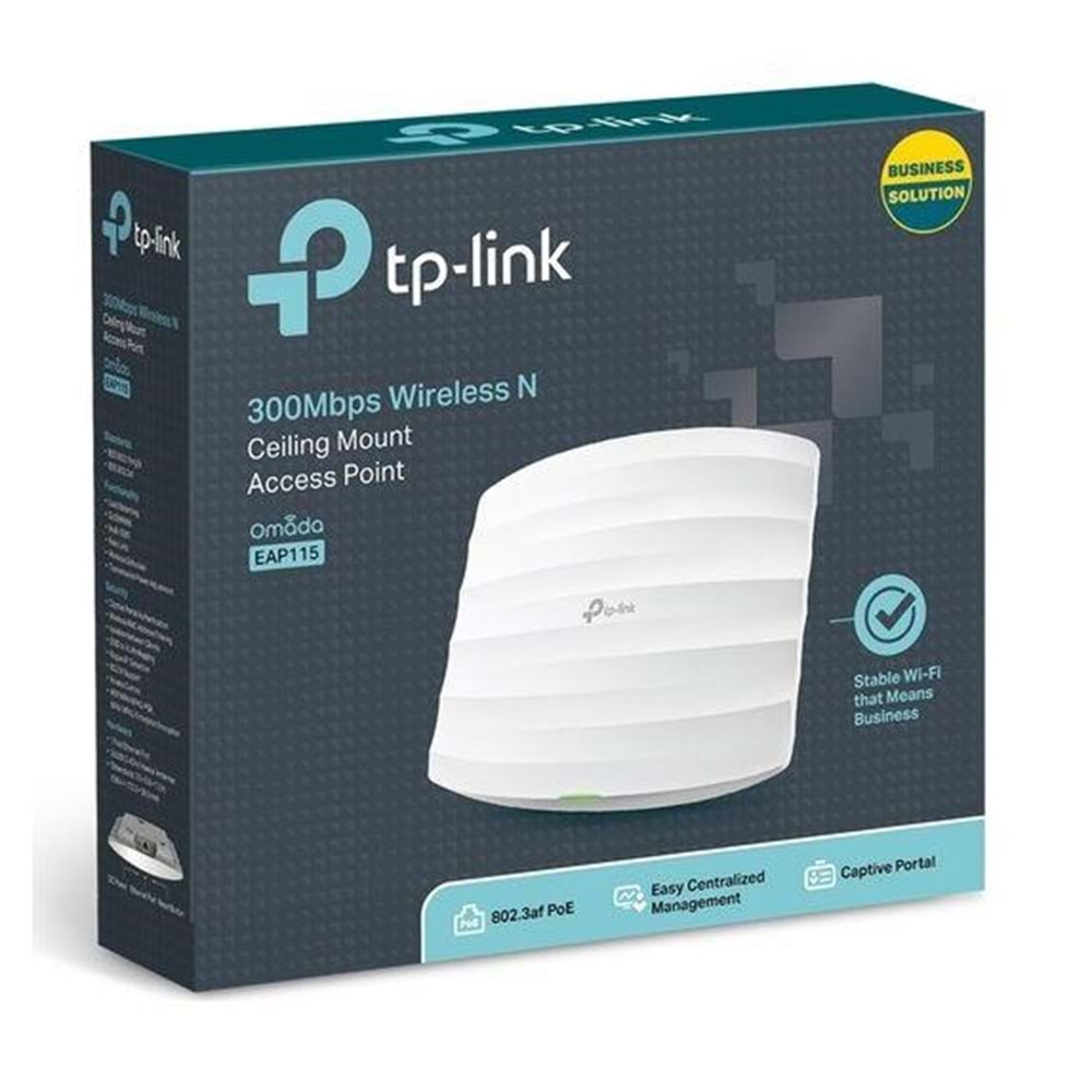 TP-LINK EAP115 N300 Tavan Tipi Kurumsal Access Point