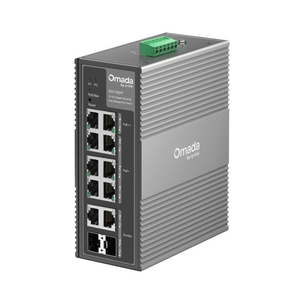 Omada RR IES210GPP 240W 10'lu gigabit endüstriyel switch (5yıl üretici garantili)