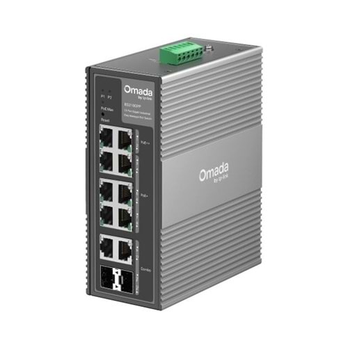 Omada RR IES210GPP 240W 10'lu gigabit endüstriyel switch (5yıl üretici garantili)