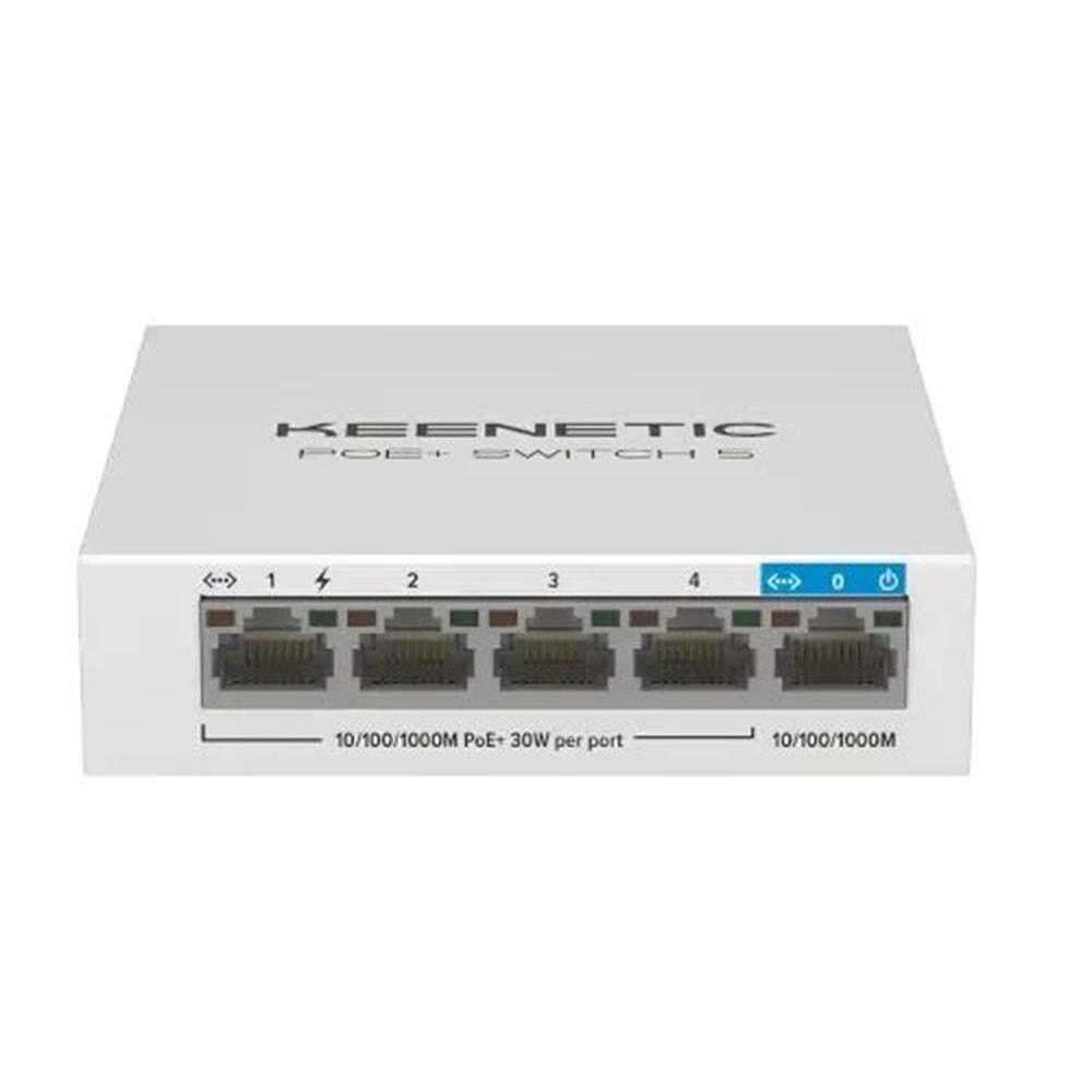 Keenetic KN-4610-01-EU 5'li 4'ü PoE Gigabit switch ,60W 3Yıl Üretici Garantili