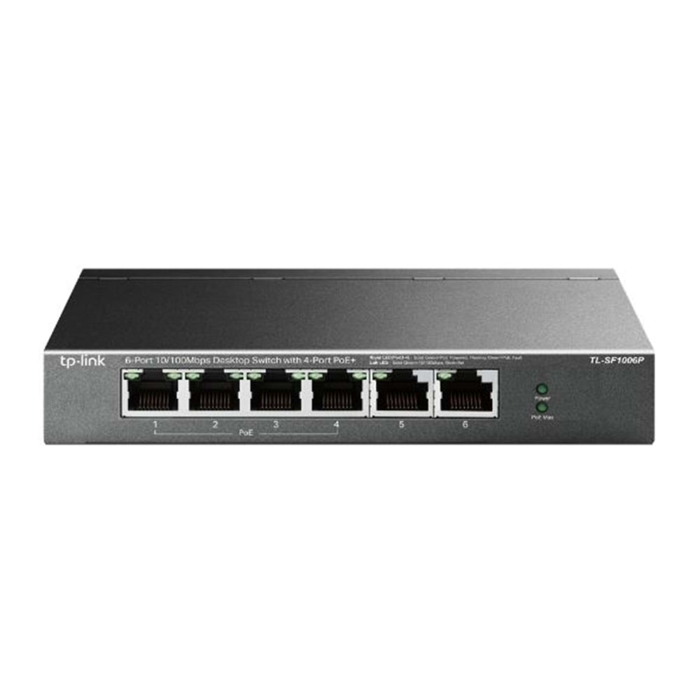Tp FestaTL-SF1006P 67W 6FE PoE Switch,4'ü PoE,Meta metal (3yıl üretici garantili)