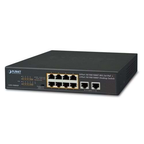 Planet PL-GSD-1008HP 120W 8'li gigabit PoE switch