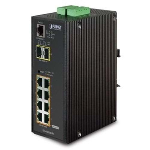 Planet PL-IGS-10020HP 8'li gigabit yönetilir endüs ENDÜSTRİYEL SWITCH