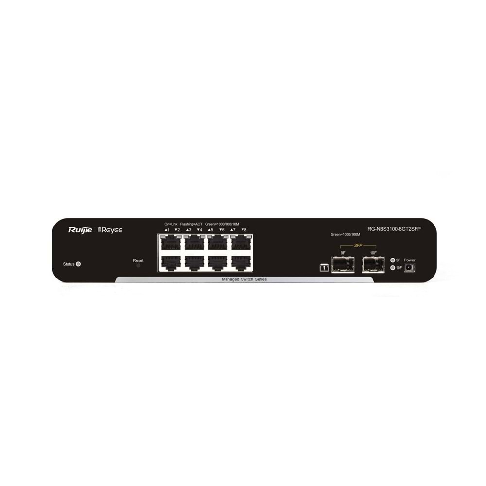 Reyee RG-NBS3100-8GT2SFP 8 Portlu Gigabit L2 Yönetilebilir 2xSFP Switch