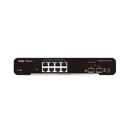 Reyee RG-NBS3100-8GT2SFP 8 Portlu Gigabit L2 Yönetilebilir 2xSFP Switch