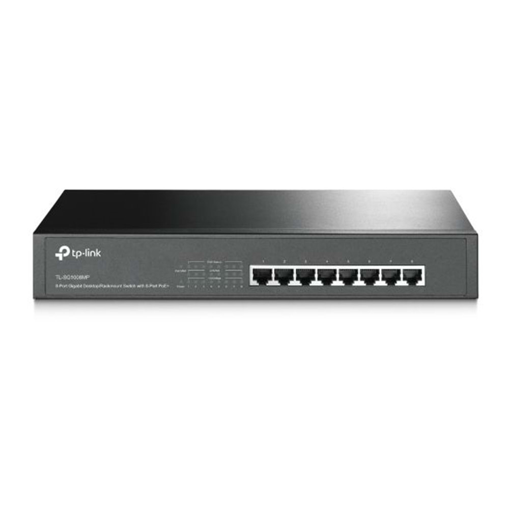 Tp Festa TL-SG1008MP 153W 8GE PoE Switch,Rack,Meta metal (3yıl üretici garantili)