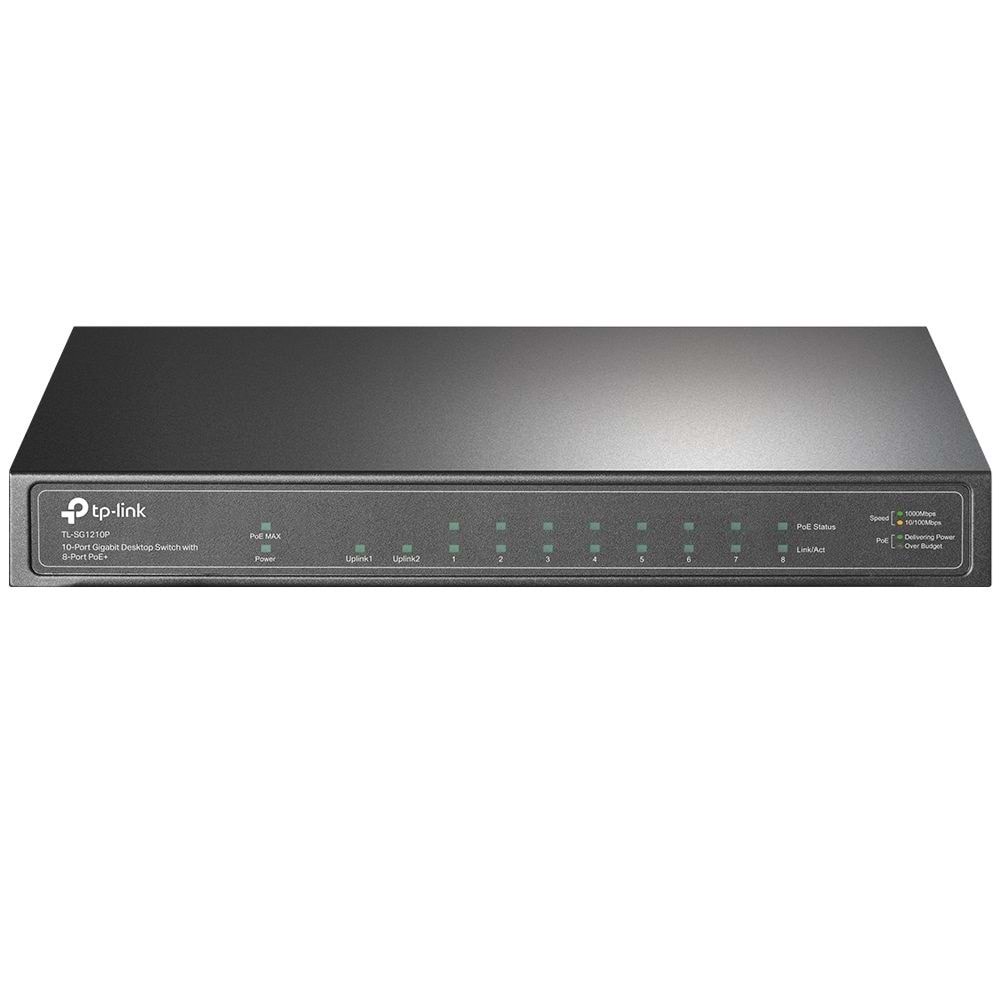 Tp Festa TL-SG1210P 63W 8GE PoE Switch,1SFP,1GE Up uplink (3yıl üretici garantili)