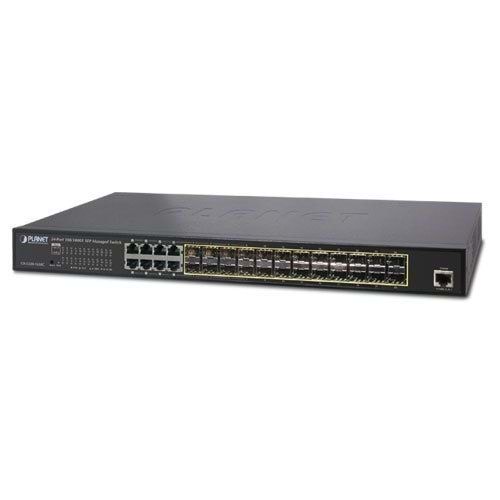Planet PL-GS-5220-16S8CR 24'lü L2+ gigabit yöneti YÖNETİLEBİLİR SWITCH