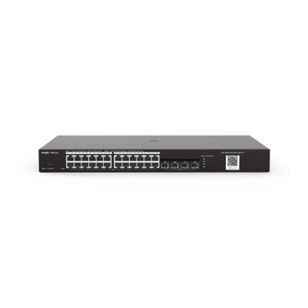 Reyee RG-NBS3100-24GT4SFP-P 24xRJ-45 10/100/1000 /4xSFP (1GbE) / YÖNETİLEBİLİR SWITCH 370W PoE GÜÇ