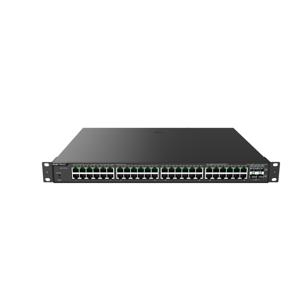 Reyee RG-NBS3100-48GT4SFP-P 52 Portlu Gigabit L2 Web Yönetilebilir PoE Switcih