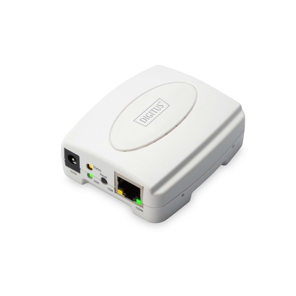 Digitus DN-13003-2 1'li print server.1'er USB2.0 ve RJ45