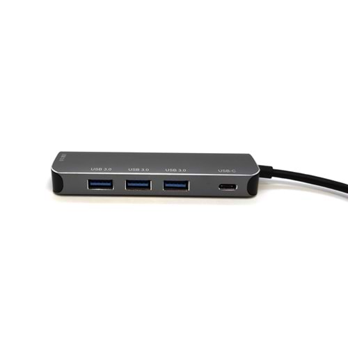 Beek BA-USB-HB3C-4A1C 4'lü USB-C HUB+PD 4 USB3.0,1PD şarj