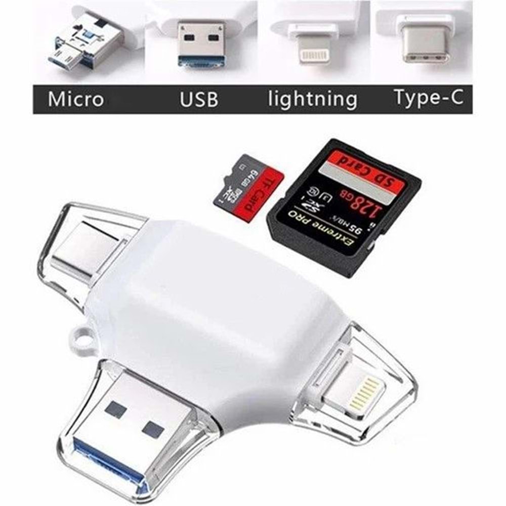 Daytona HC06-B Çok fonksiyonlu USB Flash,İOS-PC, beyaz