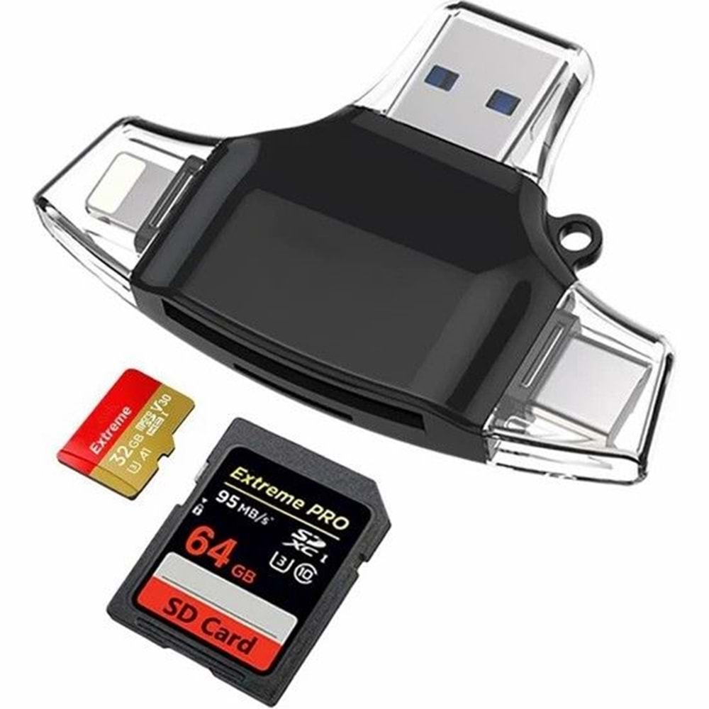 Daytona HC06-S Çok fonksiyonlu USB Flash,İOS-PC, siyah