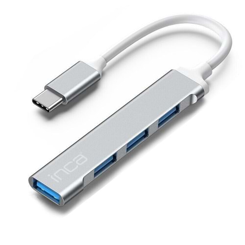 Inca IUSB-04T Tip-C=>3*USB2.0+1*USB3.0 Hub (Giriş:Usb Type-C => Çıkış:Usb3.0+3*Usb2.0)
