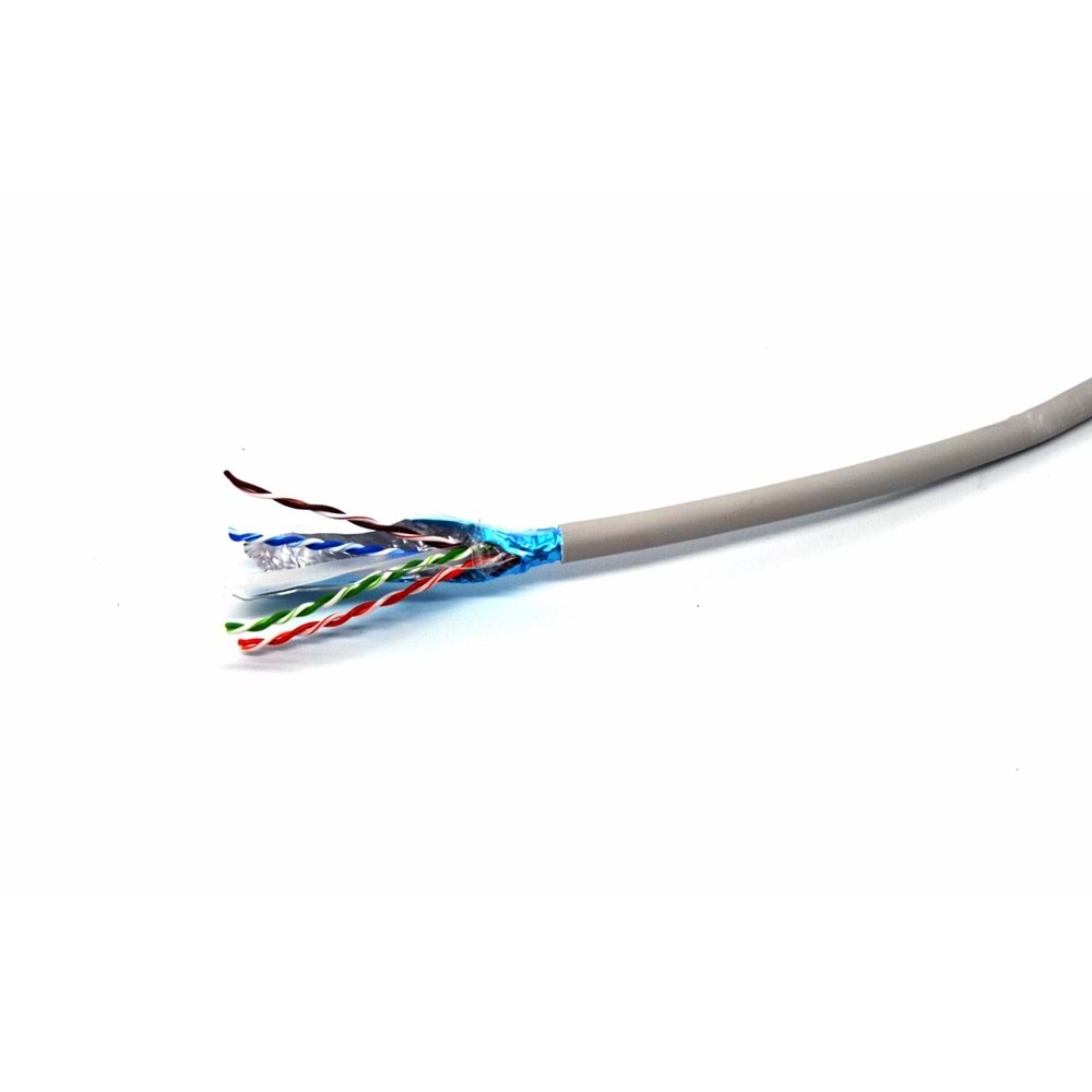 Beek BC-500-FU6-HF 500m Cat6 F-UTP LSZH mavi AWG2 AWG23,1/0 4TC