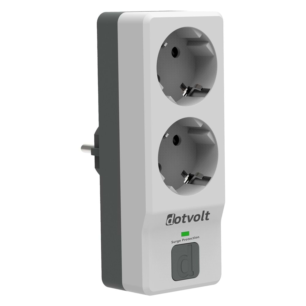 Dotvolt Surge Hunter 2'li Akım Korumalı Priz