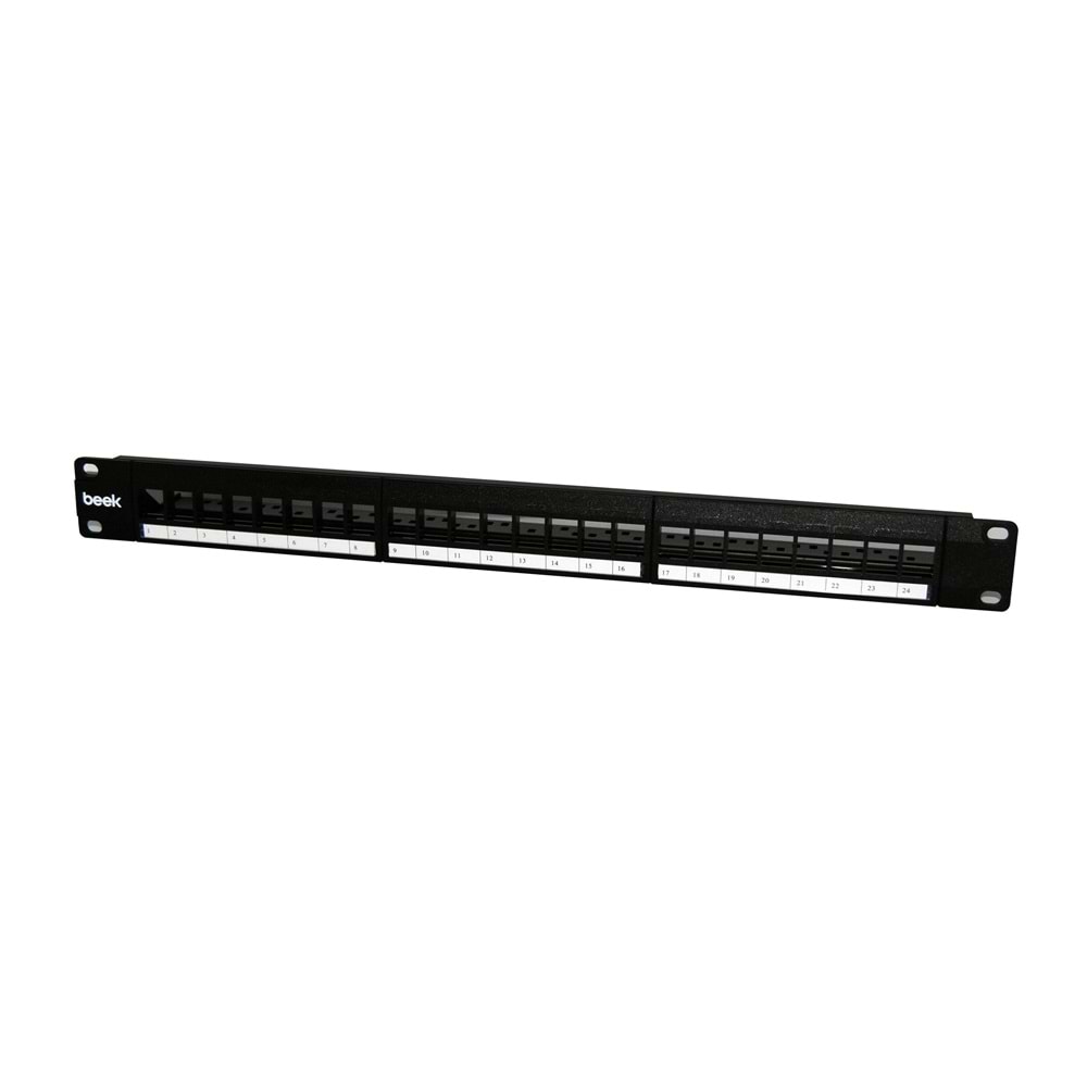 BeekBN-PP-M24S 24'lü Cat 6 Boş moduler patch panel