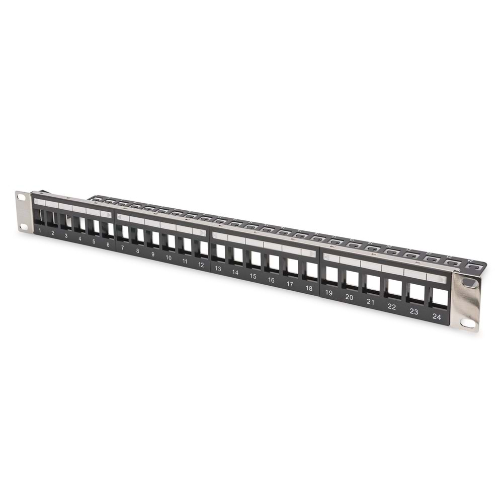 Digitus DN-91411-LF 24'lü 1U siyah boş patch panel
