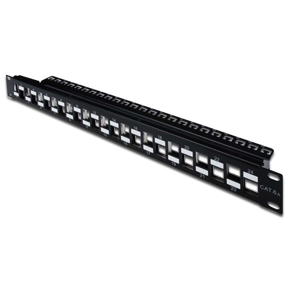 Digitus DN-91412 24'lü 1U siyah boş patch panel