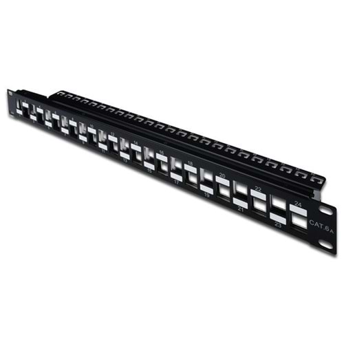 Digitus DN-91412 24'lü 1U siyah boş patch panel
