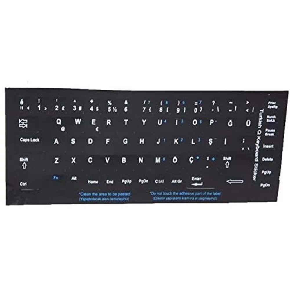 Addison 300161 Notebook Q TR siyah klavye etiketi