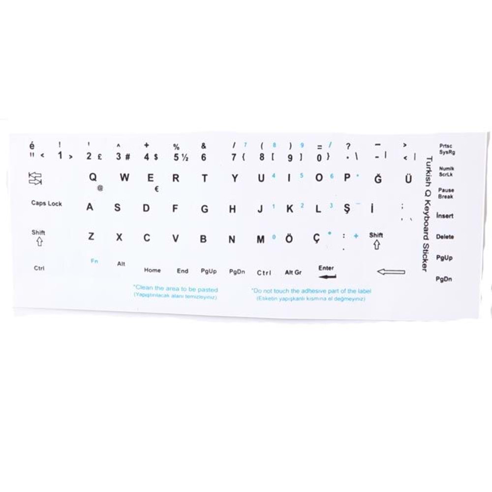 Addison 300167 Notebook F TR beyaz klavye etiketi
