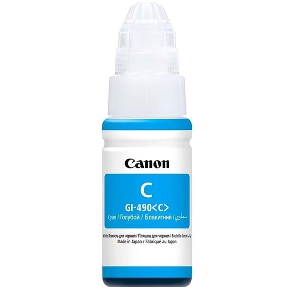 Canon gı-490 Mavi mürekkep kartuşu 70ml 0664c001 7000 Sayfa (Orjinal)