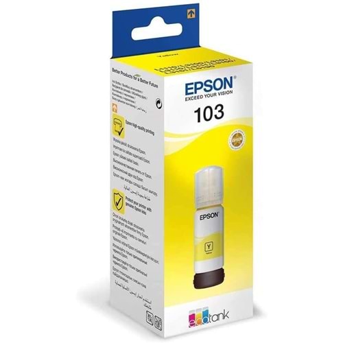 Epson C13T00S44A 103 Ecotank Sarı mürekkep