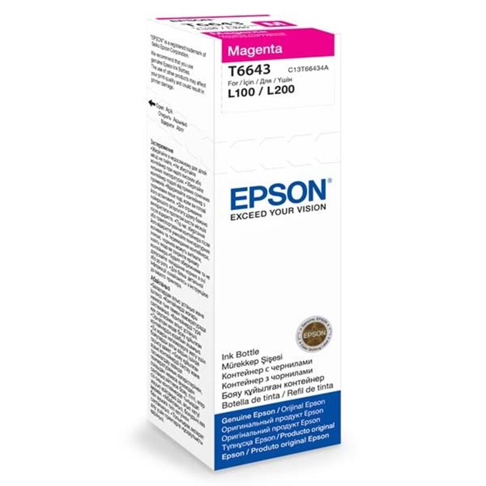 Epson C13T66434A L210-L550 Kırmızı Mürekkep Kartuş