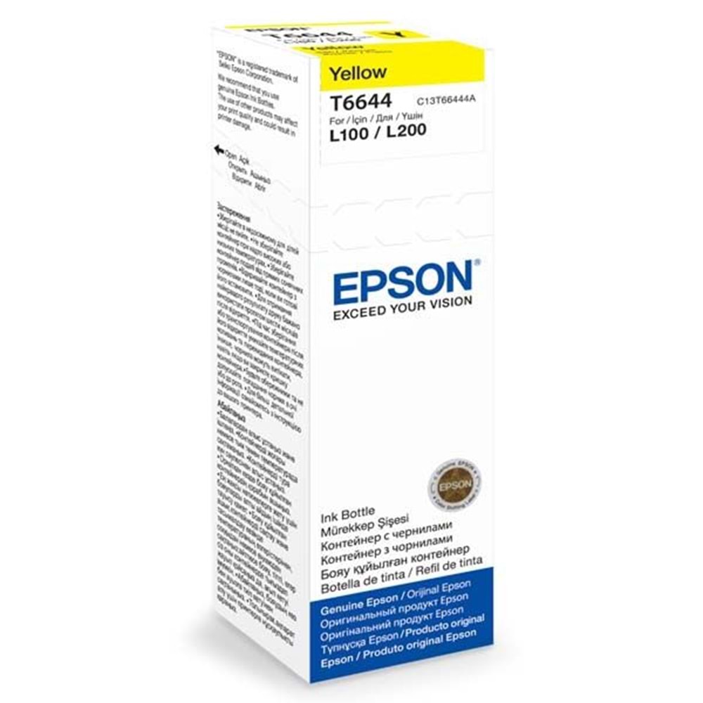 Epson C13T66444A L210-L550 Sarı Mürekkep Kartuş