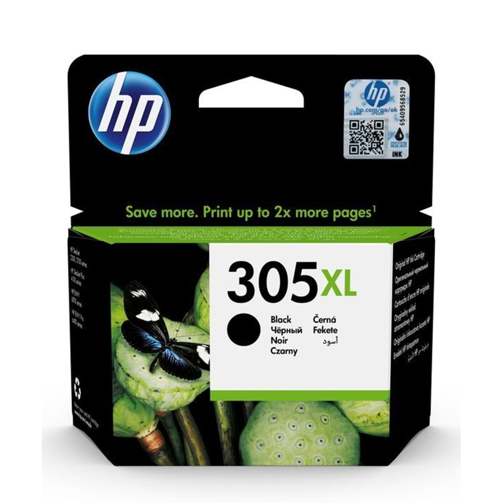 HP 3YM62AE (305XL) Siyah Mürekkep Kartuş