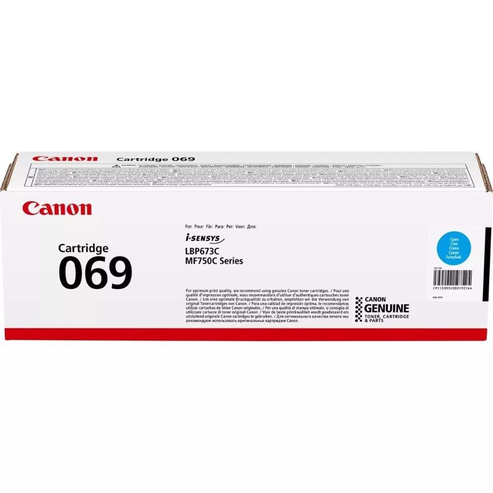 Canon crg 069c mavi toner orjinal
