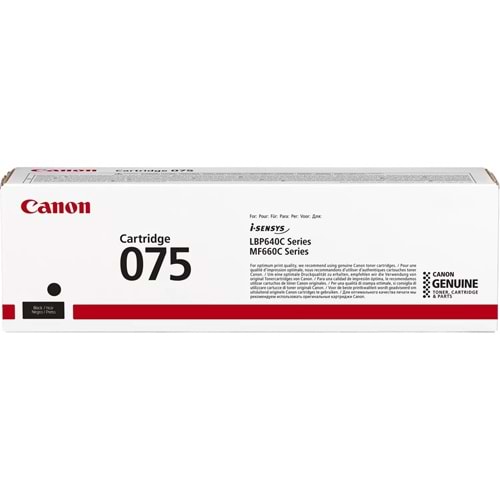 Canon CRG-075 BK Siyah 1.400 Sayfa Toner MF664