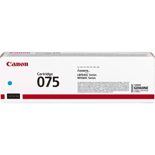 Canon CRG-075 C Mavi 1300 Sayfa Toner MF664