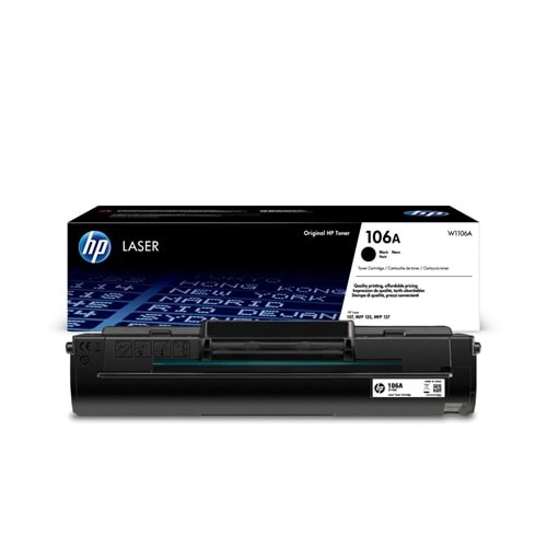 HP w1106a (106a) siyah toner 1.000 sayfa