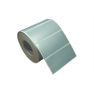 BIFO slv.90mmx40mm_1 90mm x 40mm Tekli 1.000 Adet Metalik Gri Yapışkanlı Silvermat Etiket